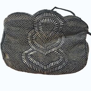 Le Regal ltd Clutch Purse Beaded Satin Lined Braided Single Strap